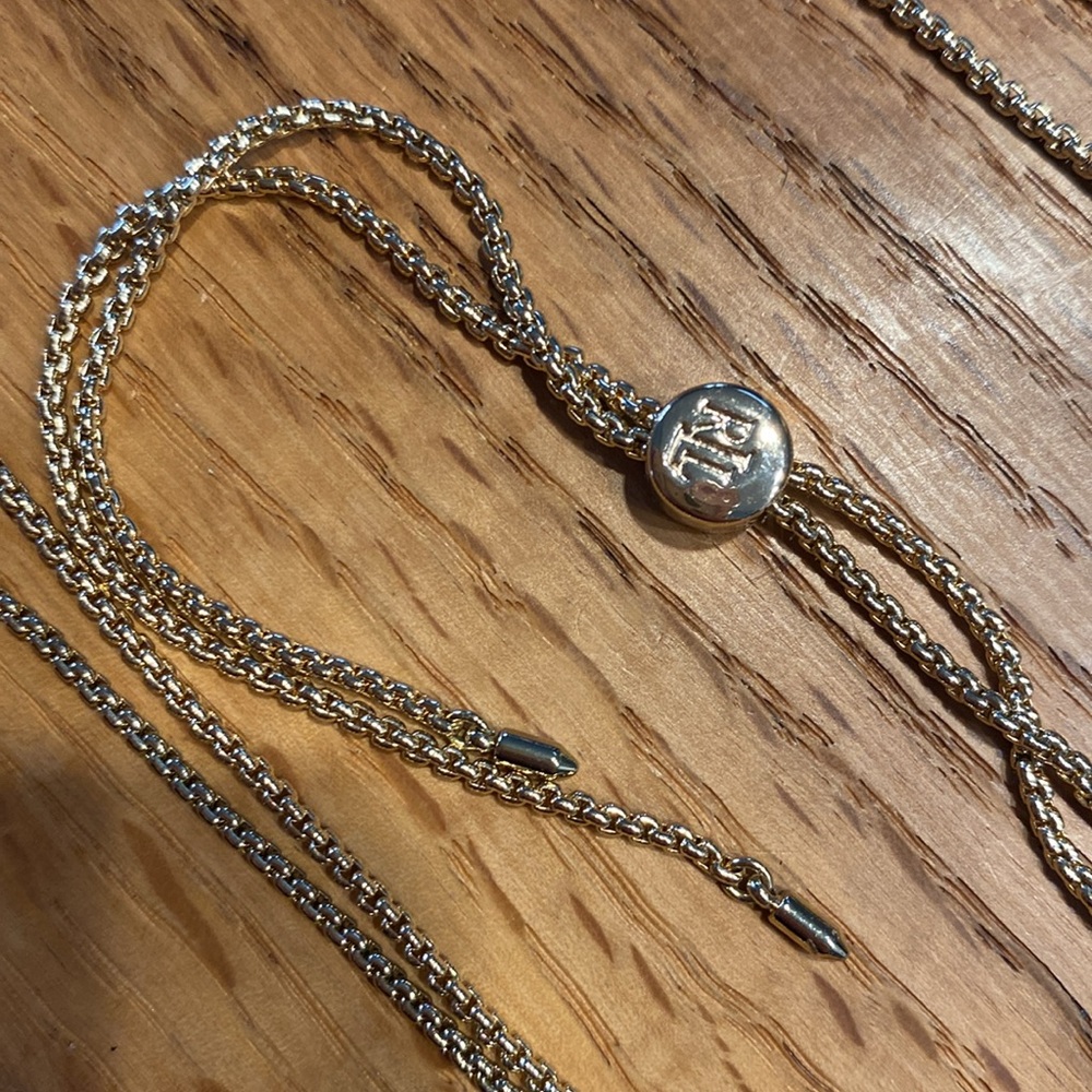 Lauren Ralph Lauren Gold-Tone Rope Multi-Row Open Circle 36” Pendant Necklace - Picture 16 of 16